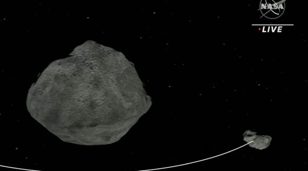 NASA a reuşit să devieze cu succes un asteroid în cadrul unui test de apărare a Pamântului