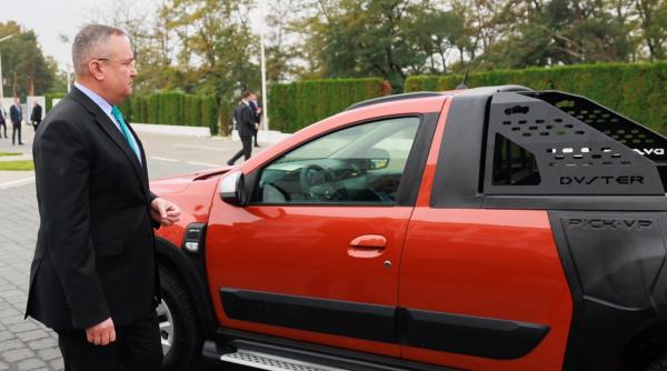 Nicolae Ciucă, vizită la fabrica Dacia: "Am aprobat schema de ajutor de 1.5 miliarde de lei"