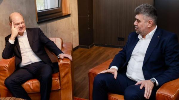 Ciolacu, întâlnire cu Olaf Scholz: "I-am mulţumit pentru sprijinul acordat în accederea României la spațiul Schengen"