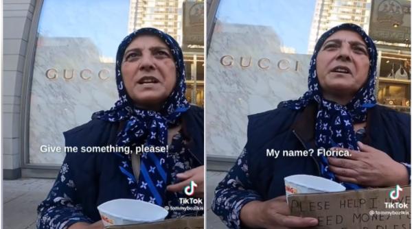 Florica, "ucraineanca" cerșetoare în Canada, face furori pe Internet: "I from Ukraine! Give me something!" - VIDEO