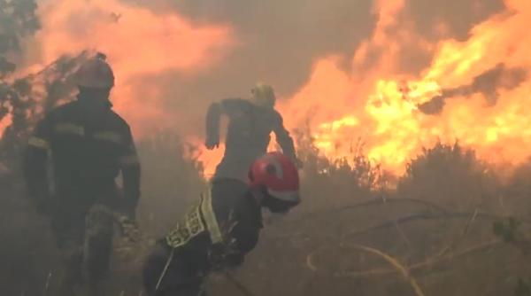 Spania se luptă cu un nou incendiu de vegetaţie. Două sate au fost evacuate