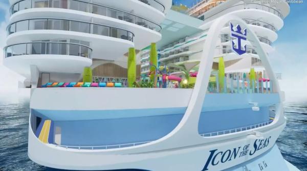 Cea mai mare navă de croazieră din lume, Icon of the Seas, va fi lansată în 2024  