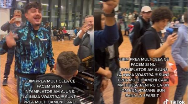 Bogdan de la Ploiești, show pe un aeroport din Italia: „Sunt prea mulți oameni care mă iubesc” - VIDEO