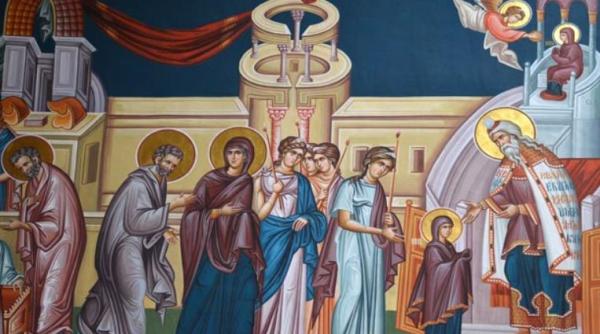Intrarea Maicii Domnului în Biserică, prima mare sărbătoare din postul Crăciunului, pe 21 noiembrie
