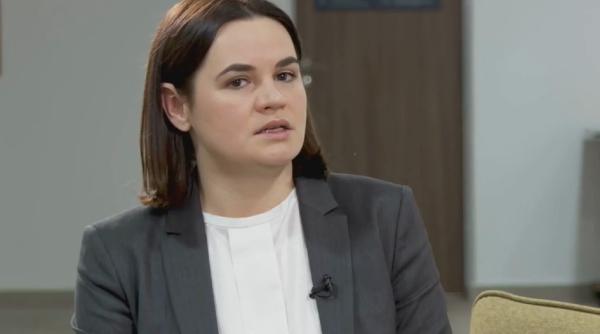 Svetlana Tihanovskaia, liderul opoziției belaruse în exil, pentru prima dată în România. "Nu va exista un Belarus liber fără o Ucraină liberă"