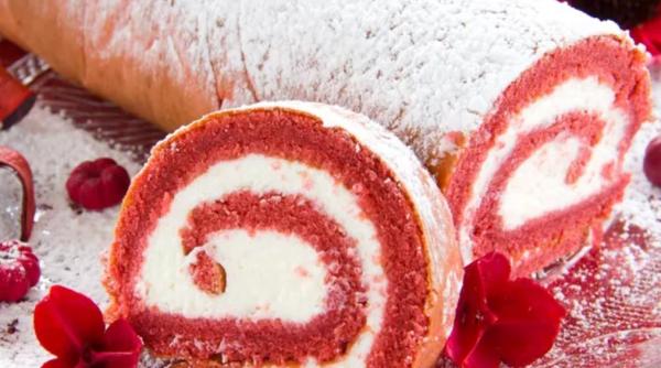 Ruladă Red Velvet - se face mai usor decât ai crede și are un gust genial