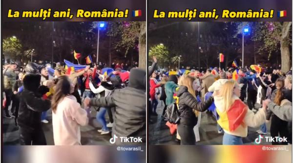 Cum au sărbătorit românii din străinătate Ziua Națională. În Marea Britanie, au încins o horă în centrul Londrei - VIDEO