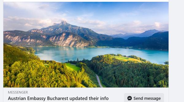 Pagina Ambasadei Austriei, luată cu asalt de românii furioși: "Ne-ați tăiat pădurile și ne furați petrolul. Boicot!"