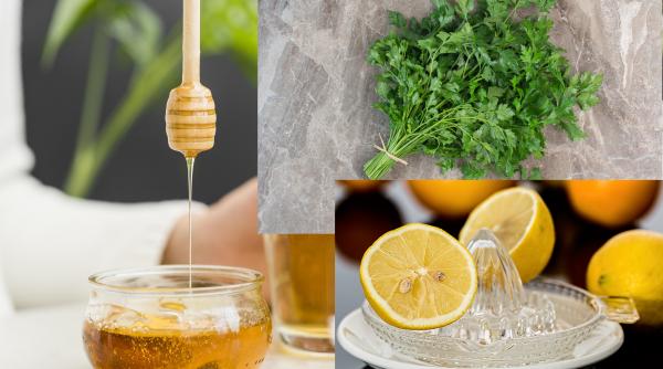 Pătrunjel, miere și lămâie. Trucul din aceste trei ingrediente face magie!