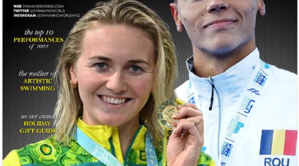 Românul David Popovici a fost desemnat cel mai bun înotător din lume în 2022