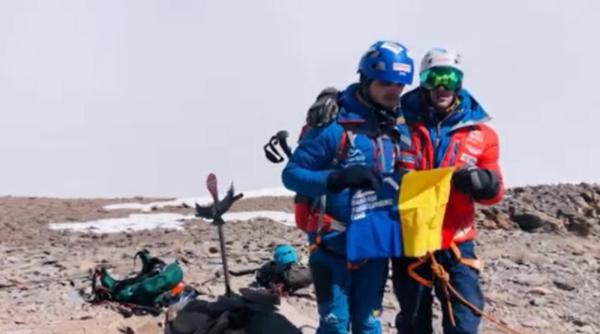 Cel mai înalt vârf din America de Sud, escaladat de doi români nevăzători: „Toată lumea a aplaudat”