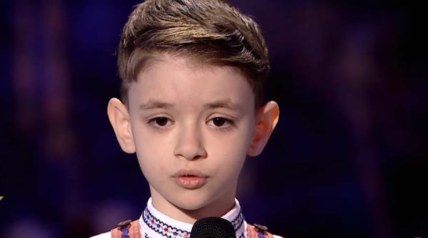 Rareș Prisacariu, copilul minune de la Românii au Talent. A uimit sala și a primit Golden Buzz - VIDEO