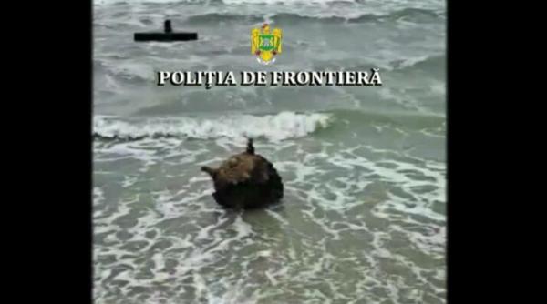 Mină marină, descoperită de poliţiştii de frontieră pe o plajă din România