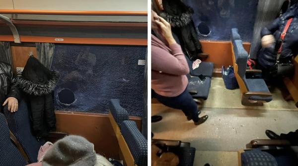 Se întâmplă în România: Femeie rănită în trenul București-Botoșani de un bolovan: „Drumurile patriei...“ 