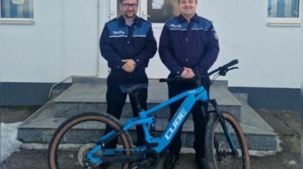 Bicicletă furată din Germania, găsită după trei luni într-o comună din Vrancea
