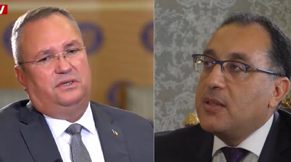 Nicolae Ciucă: România şi Egiptul intenţionează să îşi consolideze cooperarea economică pe coridoarele de transport maritim