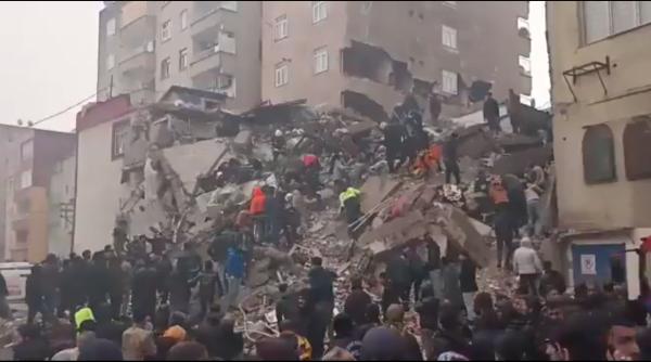 Cutremur cu magnitudinea de 7,8 în Turcia, aproape de Gaziantep: Sute de morți și clădiri prăbușite în două țări (Video)