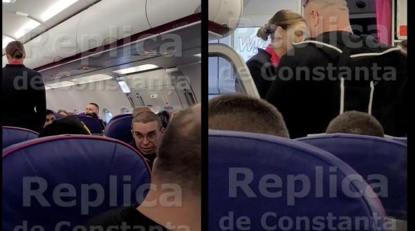 Un controversat român a iscat un scandal monstru în avionul de pe ruta Londra-Constanța: A fost dat forțat jos din avion