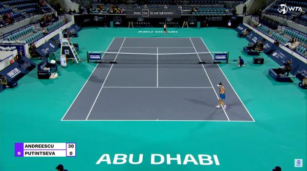 Tenis, WTA Abu Dhabi: Românca Bianca Andreescu dezamăgită. Teichmann și Pliskova se califică în optimi