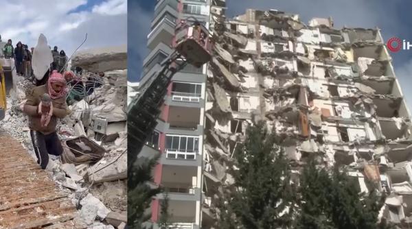 Un bebeluș s-a născut printe dărâmăturile cutremurului. Mama l-a protejat până la ultima suflare