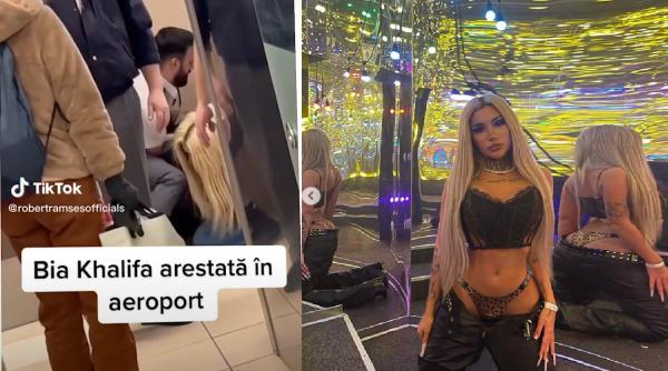 Bia Khalifa, arestată de poliție în aeroport. Fiul Clejanilor a încercat să intervină, dar s-a ales cu o amendă