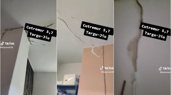 Cutremurul puternic din Gorj a produs distrugeri: „Aoleu, mamă!” - VIDEO