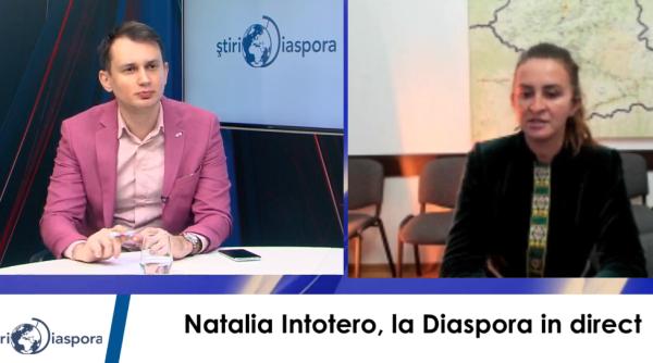 Natalia Intotero, invitată la emisiunea "Diaspora în Direct". Vor fi dezbătute probleme importante pentru românii din afara granițelor
