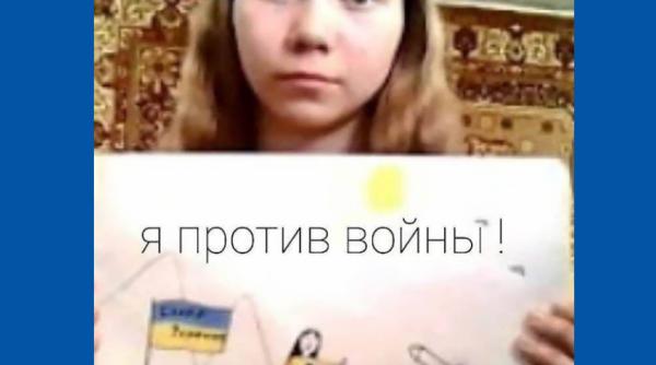Un bărbat a fost arestat în Rusia, după ce fiica sa adolescentă a făcut un desen anti-război - FOTO
