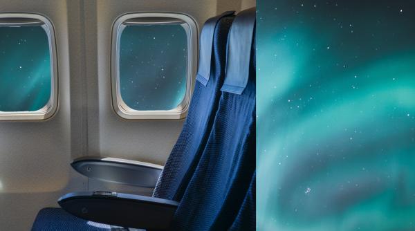 Un pilot a întors avionul în mijlocul zborului pentru ca pasagerii să poată vedea aurora boreală