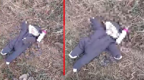 O româncă și-a abandonat bebelușul de cinci săptămâni pe un câmp: Micuța, găsită întâmplător de câțiva muncitori (VIDEO)