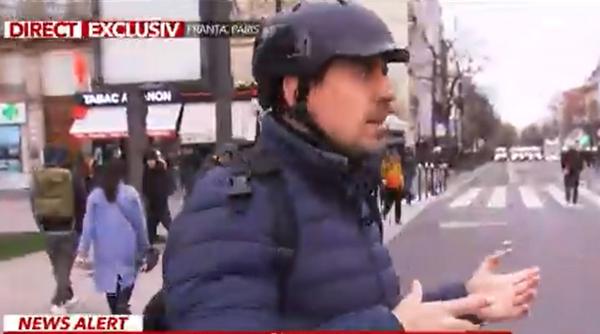 Proteste violente în Franța: Jurnaliștii Antena 3 CNN, atacați; manifestanții au furat și microfonul