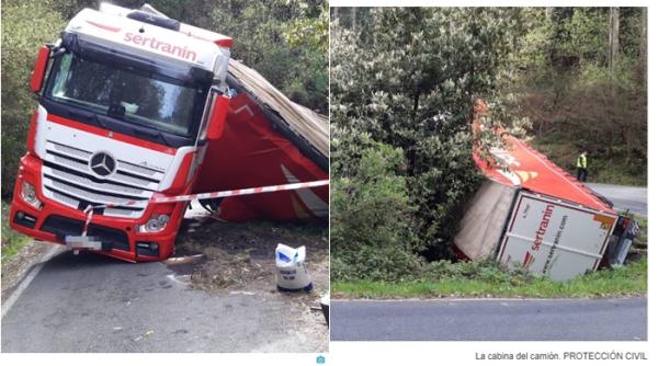 Șofer român de TIR, „păcălit” de GPS, în Spania: A rămas blocat și a cerut ajutorul - FOTO