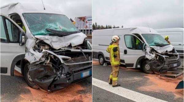 Austria. Tânăr șofer român, accident cumplit cu duba: Conaționalul a rămas încercerat - FOTO