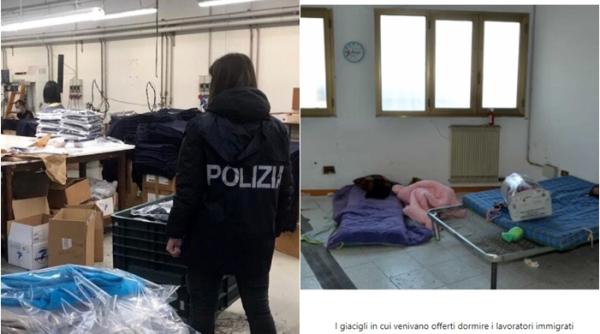 „Să luptăm împotriva sclaviei!” 50 de muncitori străini, exploatați de doi cetățeni chinezi, în Italia: Lucrau 12 ore pe zi pe un salariu de 50 de euro