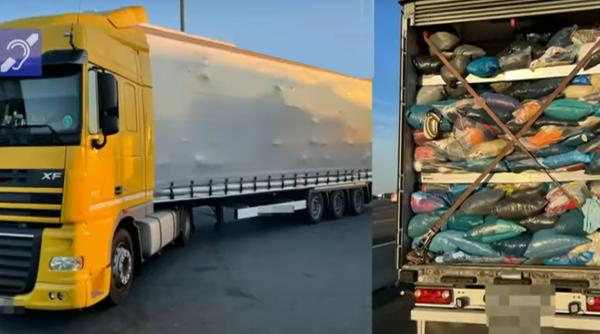 Nădlac II: Polițiștii au oprit peste 37 de tone de deşeuri provenite din Franţa şi Germania