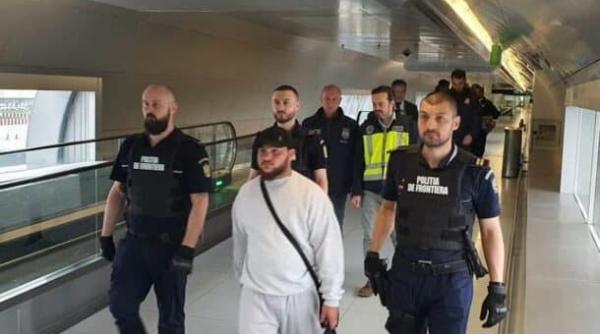 Român acuzat de omor în Spania, adus sub escortă americană pe Aeroportul Otopeni