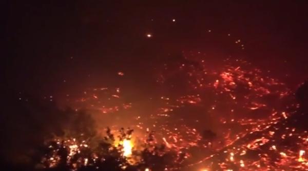 Spania. Incendiu de vegetaţie, scăpat de sub control: 700 de oameni evacuaţi