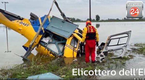 Un elicopter s-a prăbușit în Italia, în timpul operațiunilor de salvare. Unul dintre pasageri era singurul supraviețuitor al altui accident aviatic
