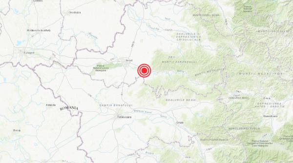 UPDATE. Cutremur de 4,3 grade în România: Zona Aradului s-a zguduit din nou și astăzi