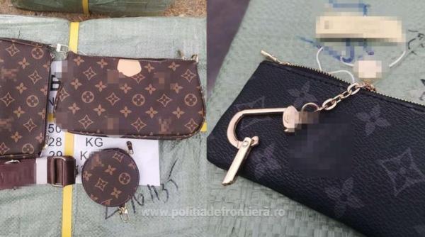 Bunuri de lux contrafăcute în valoare de 8 millioane de euro, găsite în camionul unui bulgar la Calafat