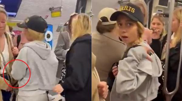 O femeie a filmat un grup de românce care fură din buzunare la metroul din Madrid: „Dacă fură mai puțin de 300 de euro, poliția nu face nimic..” | VIDEO