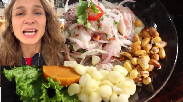 O româncă a ajuns virală pe internet după ce a încercat pentru prima dată un fel de mâncare peruvian. Reacția ei: „Mă înfierbântă foarte tare”