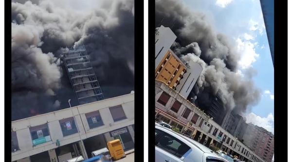 Incendiu puternic la Roma 