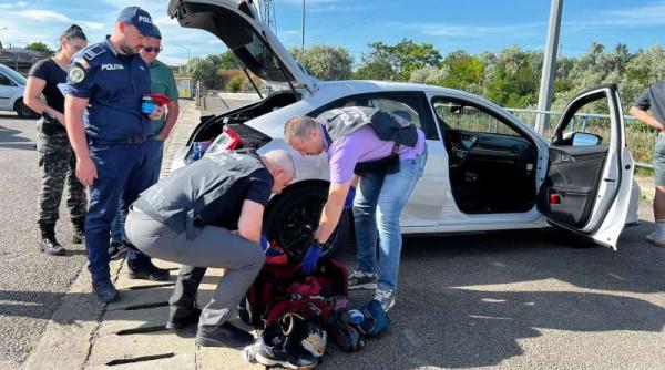 Haos pe A2, la întoarcerea românilor din vacanță. Bărbat, depistat pozitiv la cocaină și accident cu patru mașini 