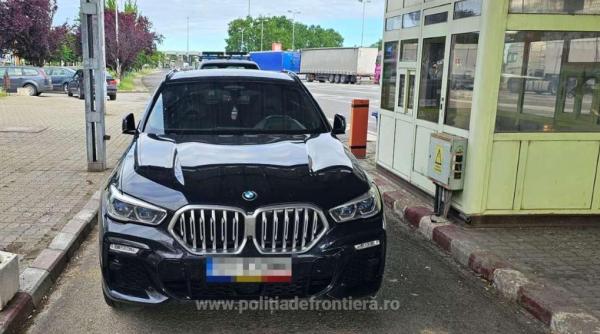 Autoturism MW X6, căutat de autoritățile din Belgia, depistat în vama Petea. Șoferul a rămas pieton