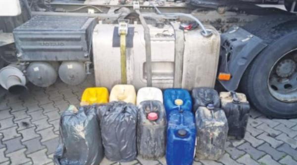 Doi români au golit de motorină rezervorul unui TIR, parcat în Deveselu