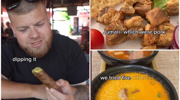 Doi turiști americani, senzație pe Internet cu un clip cu mâncare românească. Au încercat mici, zacuscă, jumări, sarmale: "10 din 10!" - VIDEO