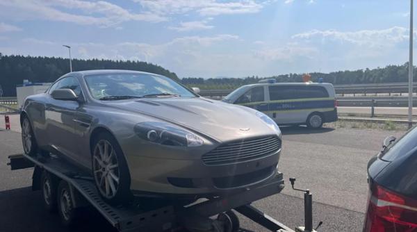 Un român a rămas, în Germania, fără automobilul Aston Martin, pe care abia ce-l cumpărase în Elveția