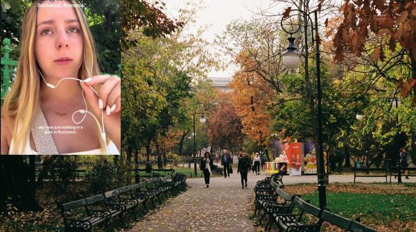 Turistă străină, în lacrimi după ce i s a întâmplat în parcul Cișmigiu: „Toți își vedeau de treabă, nu m-a ajutat nimeni”