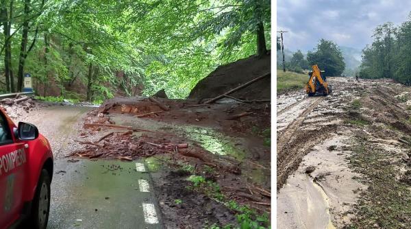 Cod roșu de inundații; operațiune de salvare pe DN66a: Zeci de mașini și turiști din Germania, Suedia, Danemarca, blocați în inima munților 